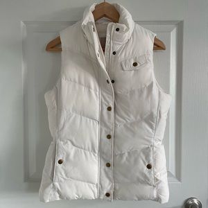 BANANA REPUBLIC | White Puffer Vest